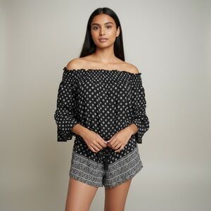 Darah Dahl Boho Blouson Flutter Sleeve Tassel Waist Romper